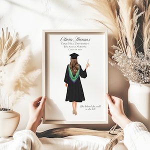 Personalisiertes Abschlussgeschenk für Sie, personalisierter Druck, Glückwünsche-Andenken, Geschenke für Tochter, Schwester, Freund, Universitätsabgänger