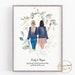 Friendship Gift, Gift for Best Friend, Best Friend Print, Personalised Gift, Birthday gift for Friend,Friendship Quote, Illustration Picture