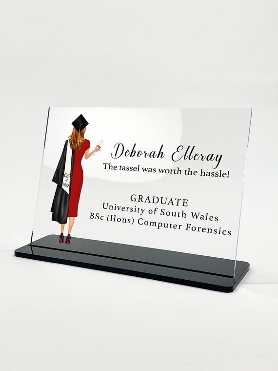 Graduation Gift for Her Graduation Plaque Personalised Etsy