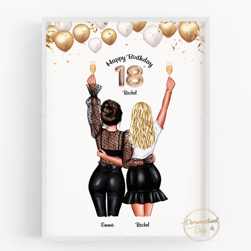 18th Birthday Gift for Her Friend Present Birthday Gift Etsy
