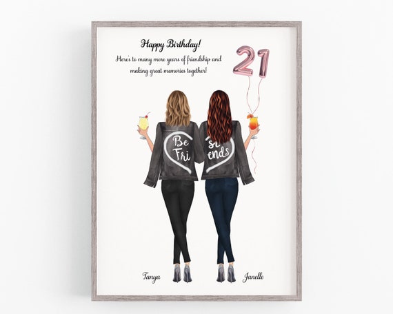 Friends 21st outlet birthday gifts