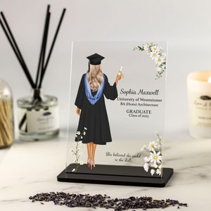 Personalised Graduation Gift, Graduation Plaque, Graduation Gift for Her, Graduation Gift for Daughter, Graduation Gift for Granddaughter