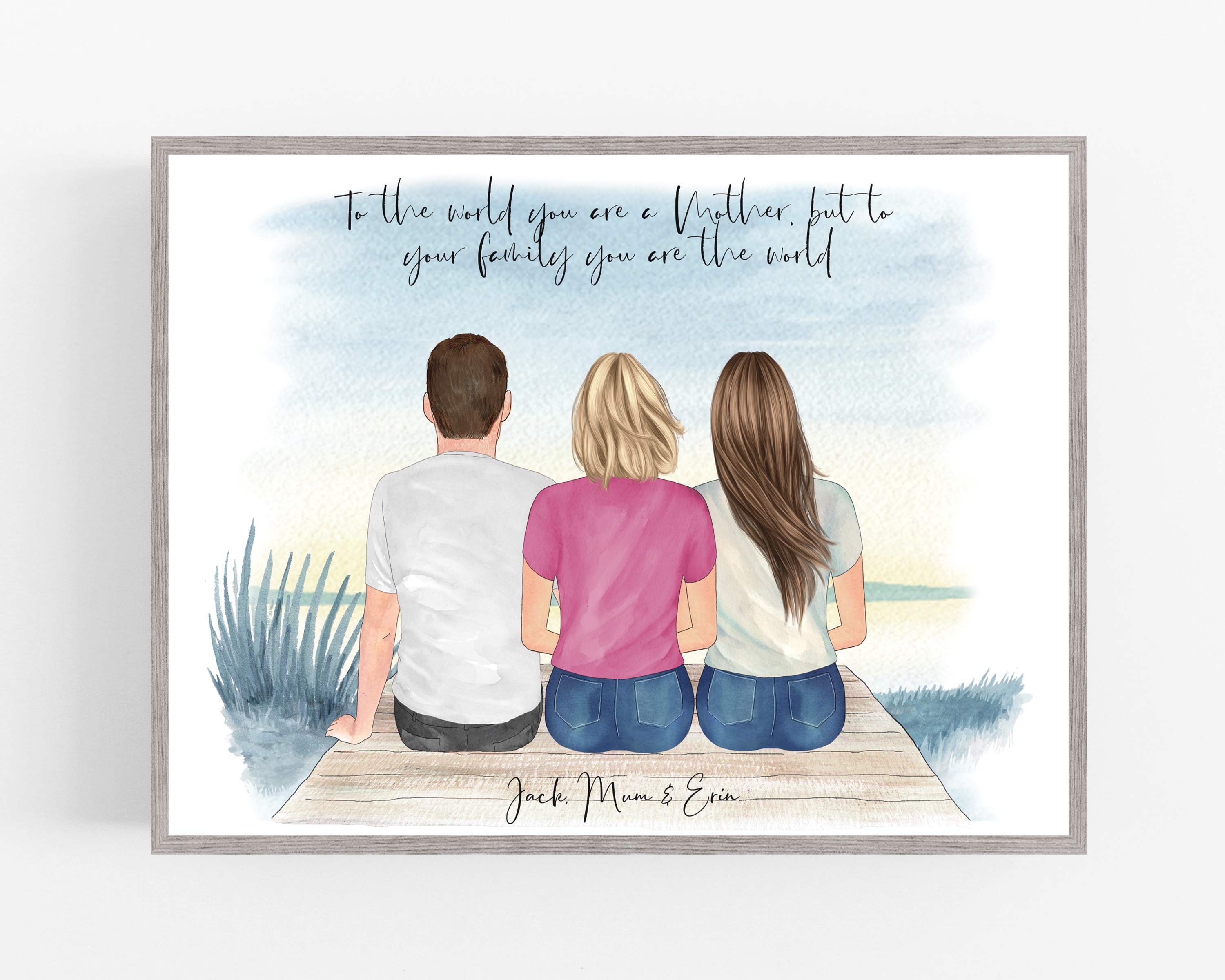 Personalised Mum Daughter And Son Present Mothers Day Gifts Mummy Birthday 