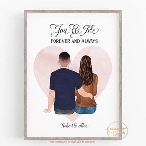 Couple Print, Family Gift. New Home gift, Wedding gift, Anniversary Present, Valentines Gift, valentines, Couples gift, Gift for Her