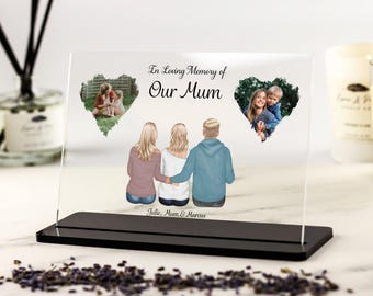 In Loving Memory of Mum Plaque – Personalised Memorial Acrylic with Photos