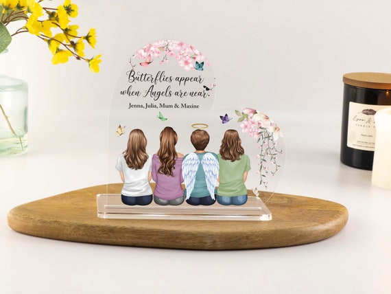 Memorial Gift, In Loving Memory Bereavement Gift, Nan, Mum Loss, Sympathy Keepsake, Condolence, Sister, Brother, Dad  Heart Acrylic Plaque