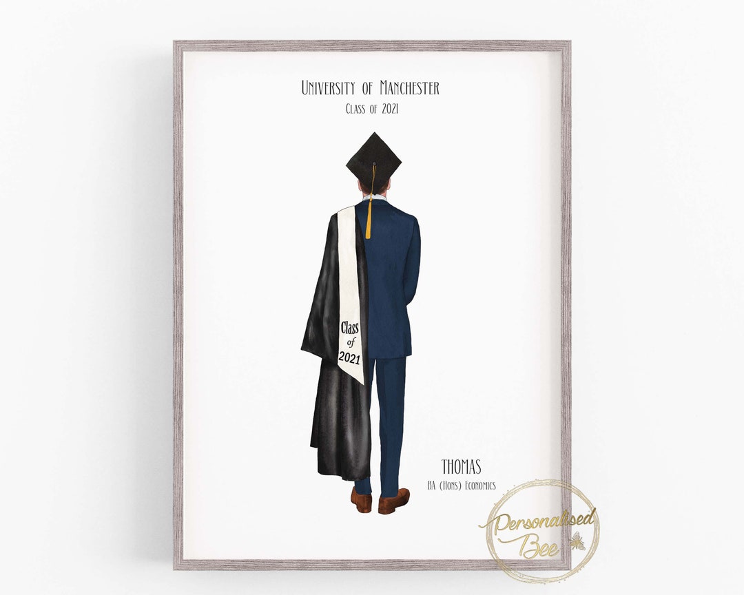 Male Graduation Gift,personalised Print,congratulations,class of 2021 ...