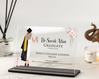 Doktor Abschluss Geschenk, Krankenschwester Abschluss, Medizinischer Abschluss, Medizinstudierender Geschenk, Hebamme, Doktor Geschenk, Tierarzt Geschenk, Zahnarzt, Acryl Plakette