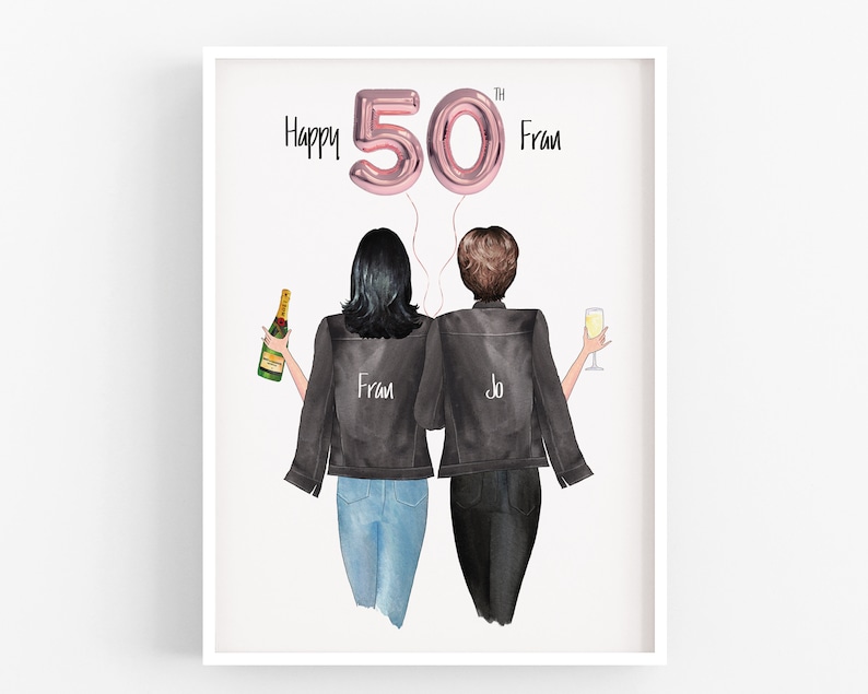 50th Birthday Gift for Her Best Friend Birthday Etsy UK
