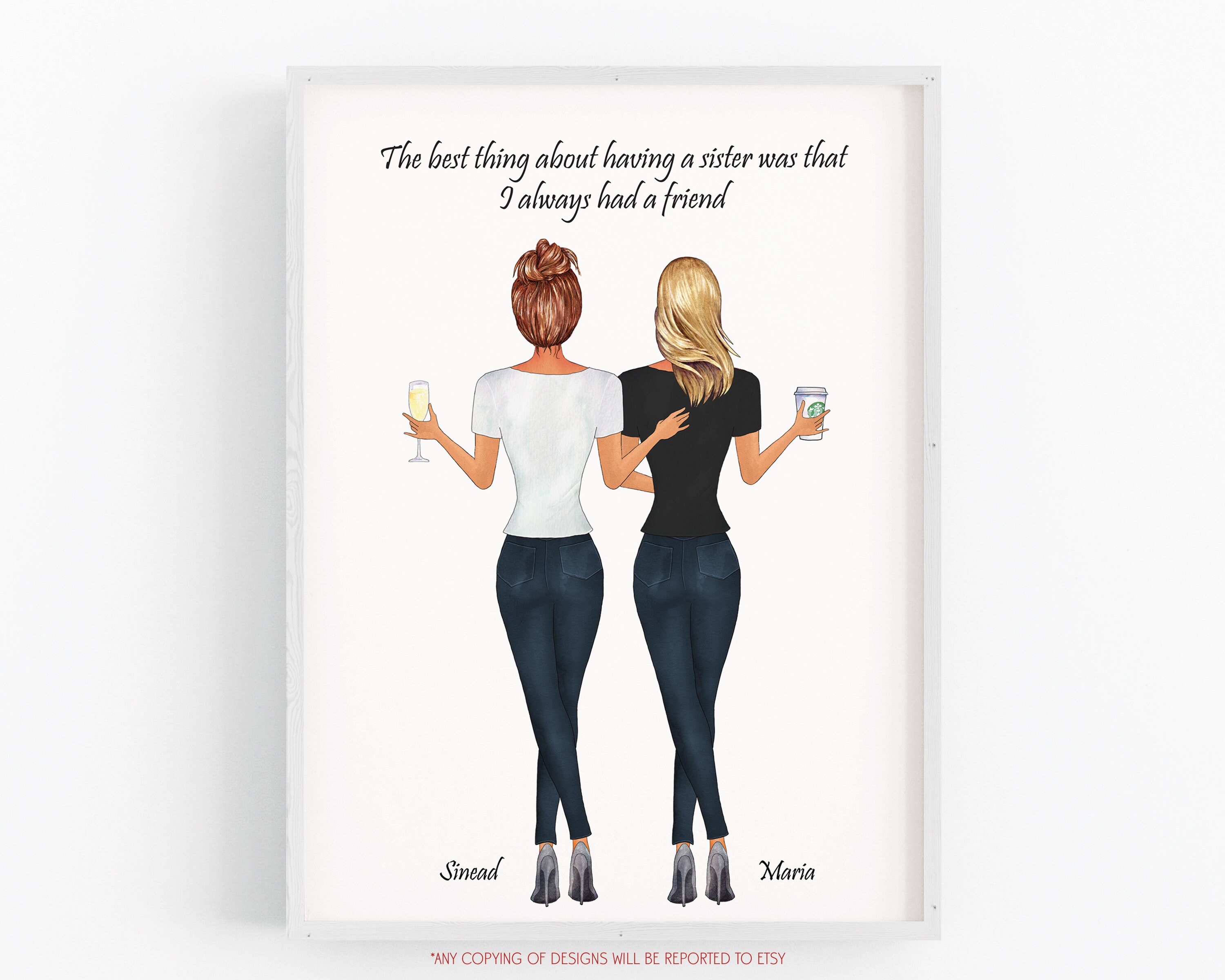 Sister Personalised Gift Christmas Gift for Sister Print - Etsy UK