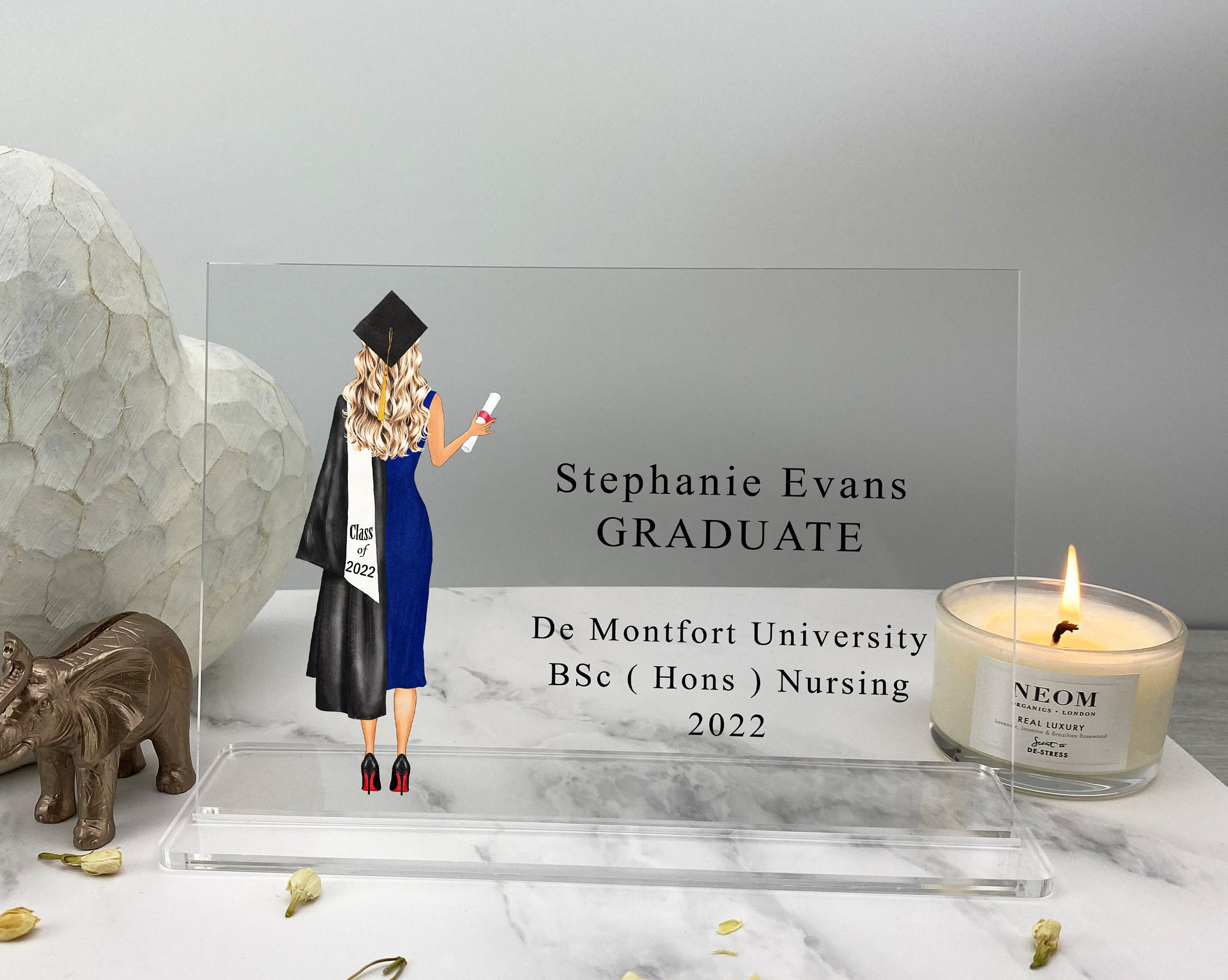 Personalized Graduation Acrylic Plaque and Stand