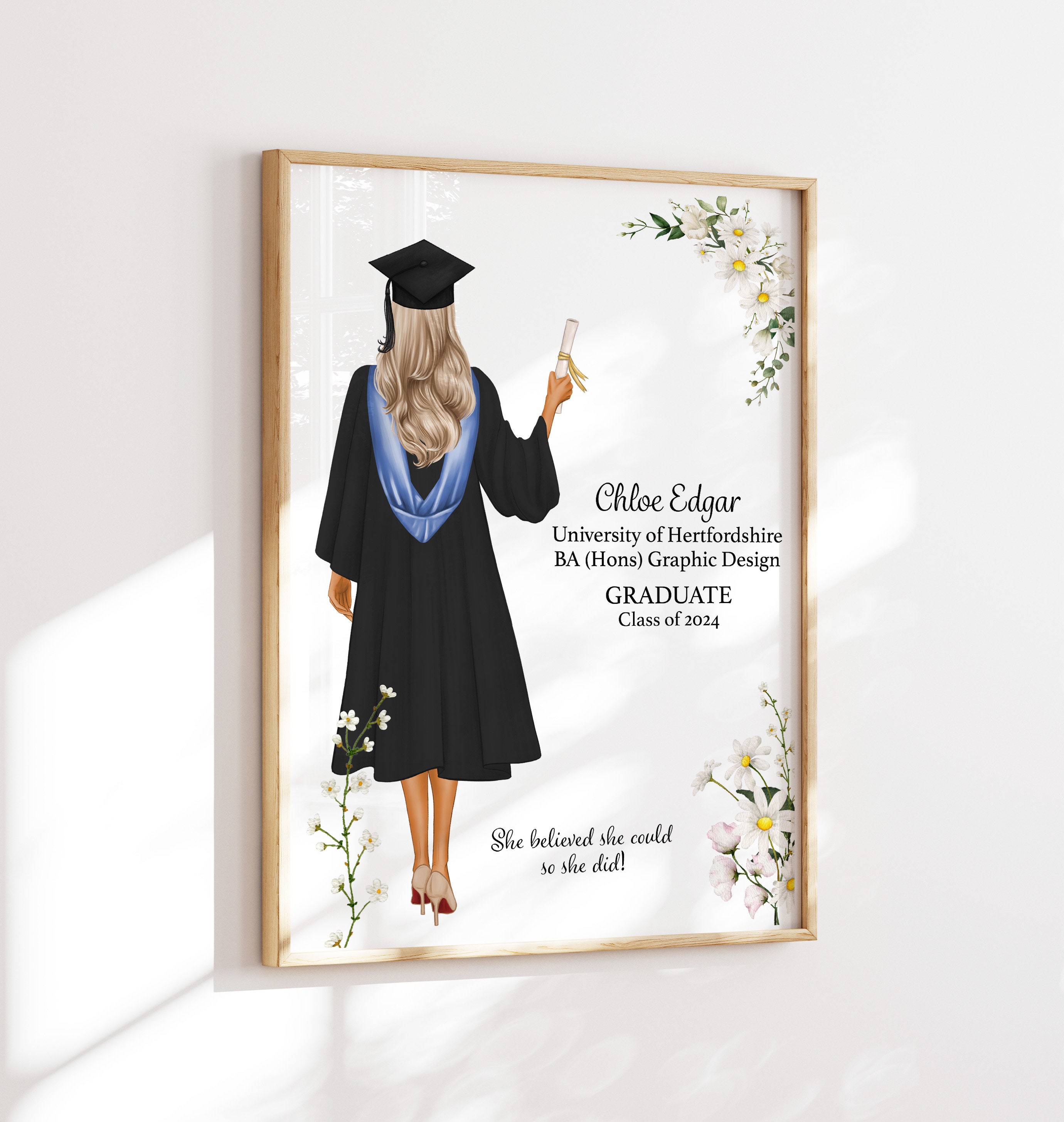 Gefeliciteerd afstuderen geschenkdoos ornamenten met kristalglas beeldje en gedenkwaardig gedicht, perfect cadeau voor universiteit, hogeschool en school afgestudeerden. Speciale verpakking