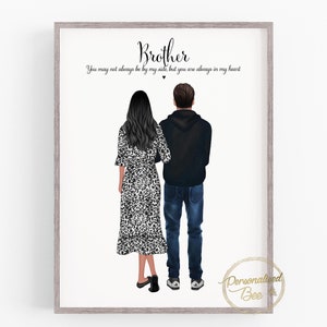 Personalised Gift for a Brother, Gift from Sister to Brother, Birthday Gift for Him, Gift from Sister, Siblings Keepsake Gift,Letterbox Gift