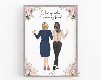 Regalo per la mamma, Regalo per la festa della mamma, Regalo personalizzato per mamma e figlia, Ricordo madre e figlia, Regalo di compleanno per la mamma, Regalo letterbox