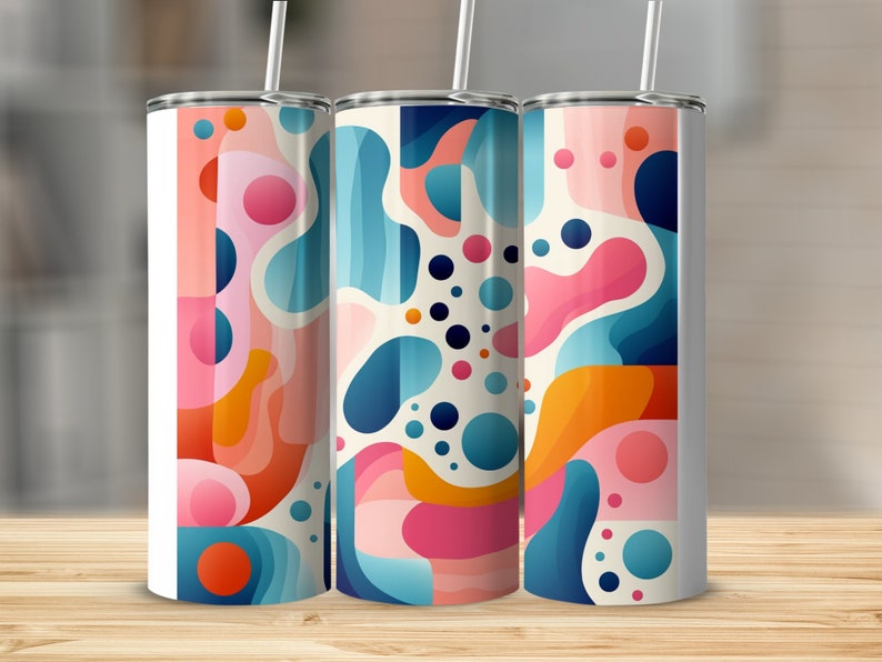 Abstract Digital Art Print, Colorful Wall Decor, Modern Home Office