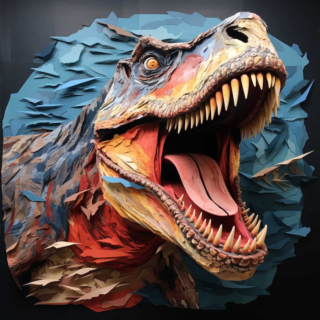 Layered Paper Trex Etsy