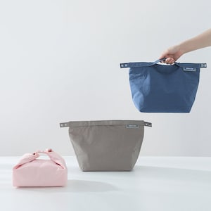 Comprar Bolsa de almuerzo con asa y correa para mujer, bolsa térmica  portátil para comida para el trabajo, fiambrera térmica para estudiantes,  bolsa para nevera