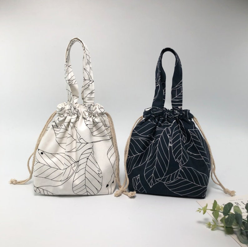 Japanese style leaf lunch bag Lunch Tote Eco Friendly Etsy