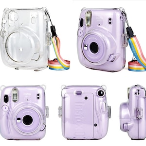 Accesorios para cámaras instantáneas compatibles con Instax Mini 11,  incluye estuche/1 correa/álbum/marcos de película/pegatinas de marco/pluma  de