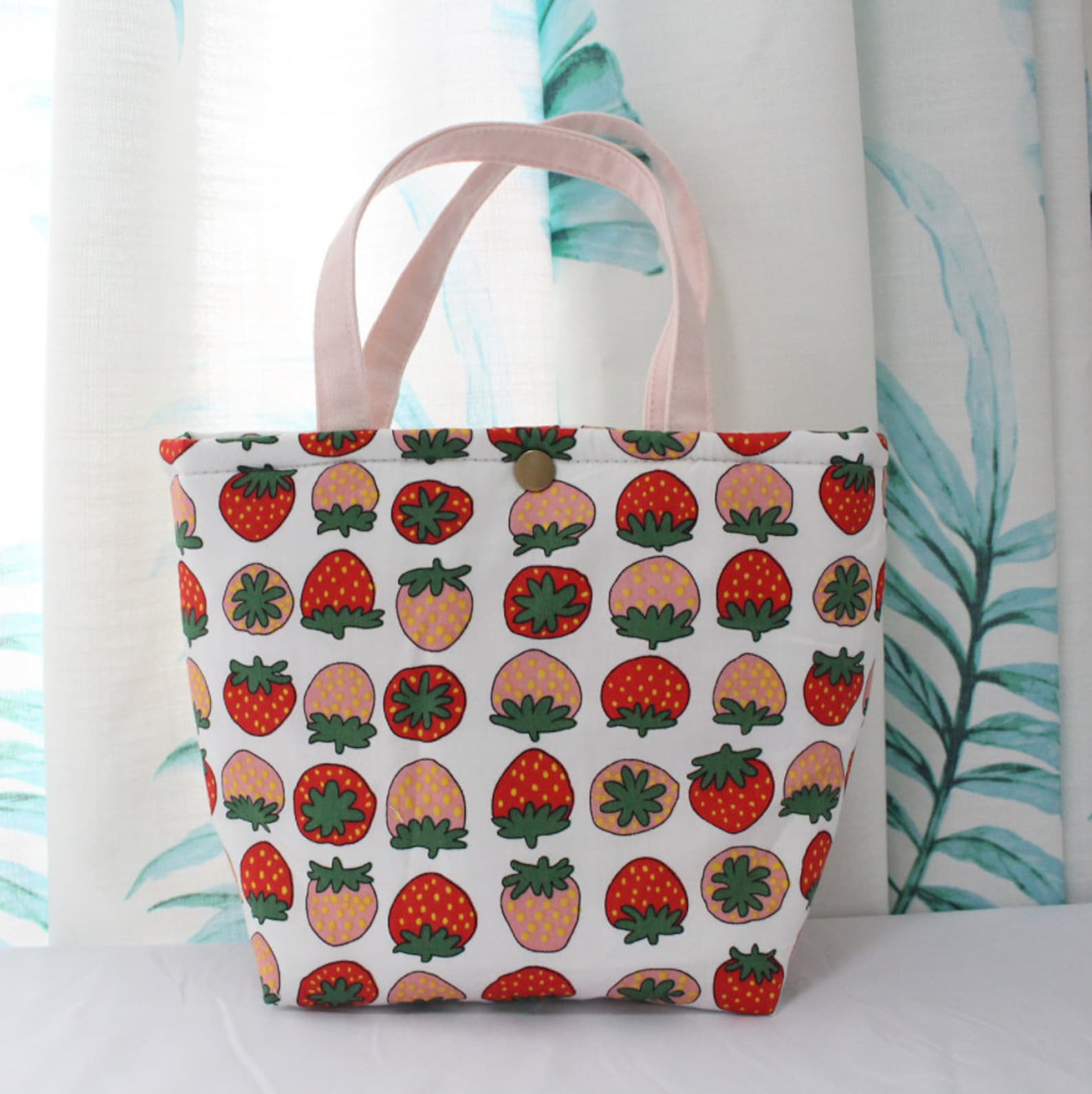 Padded Simple Pattern Lunch Bag 6 Colors Lunch Tote Eco Etsy Australia