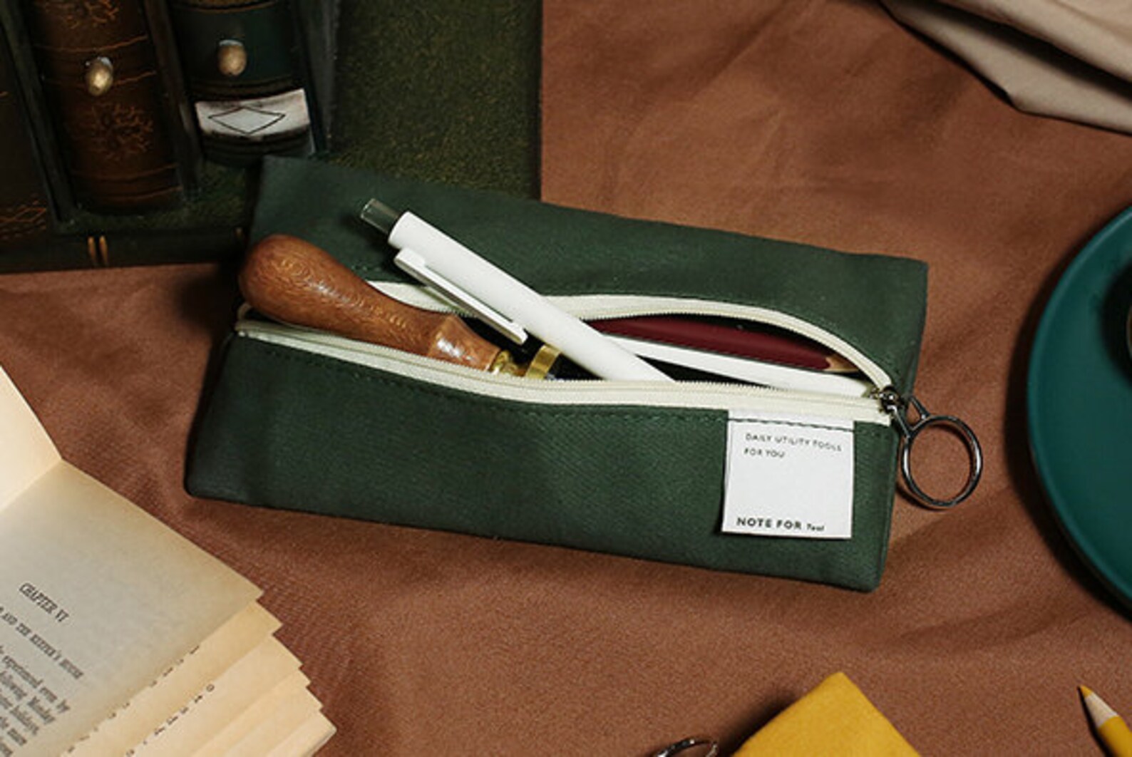 Japanese Simple Style Pencil Case 6 Colorsmulti Purpose Etsy