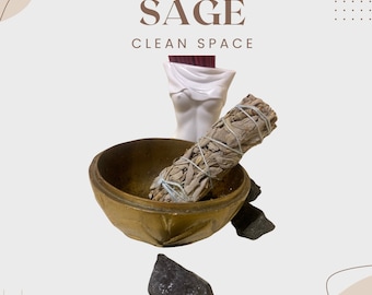 4" California White Sage Smudge Stick