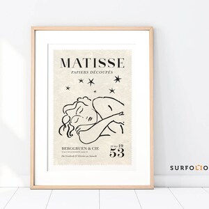 Matisse Sleeping, Matisse Cutout, Henri Matisse Print, Matisse Exhibition, Papiers Découpés, Berggruen and Cie, Matisse Paper Cut