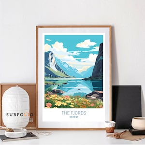 The Fjords Norway The Fjords Travel Fjords Travel Print Travel Print Fjords Fjords Norway Home Fjords Home Décor Norway Home Décor