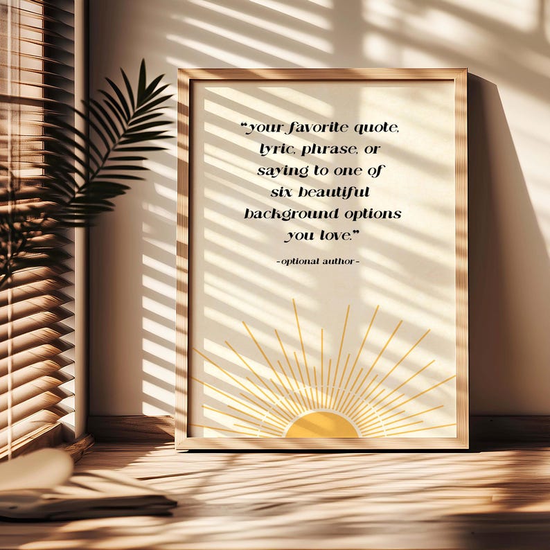 Custom Quote Print Wall Art, Personalised Text Print, Custom Typography ...