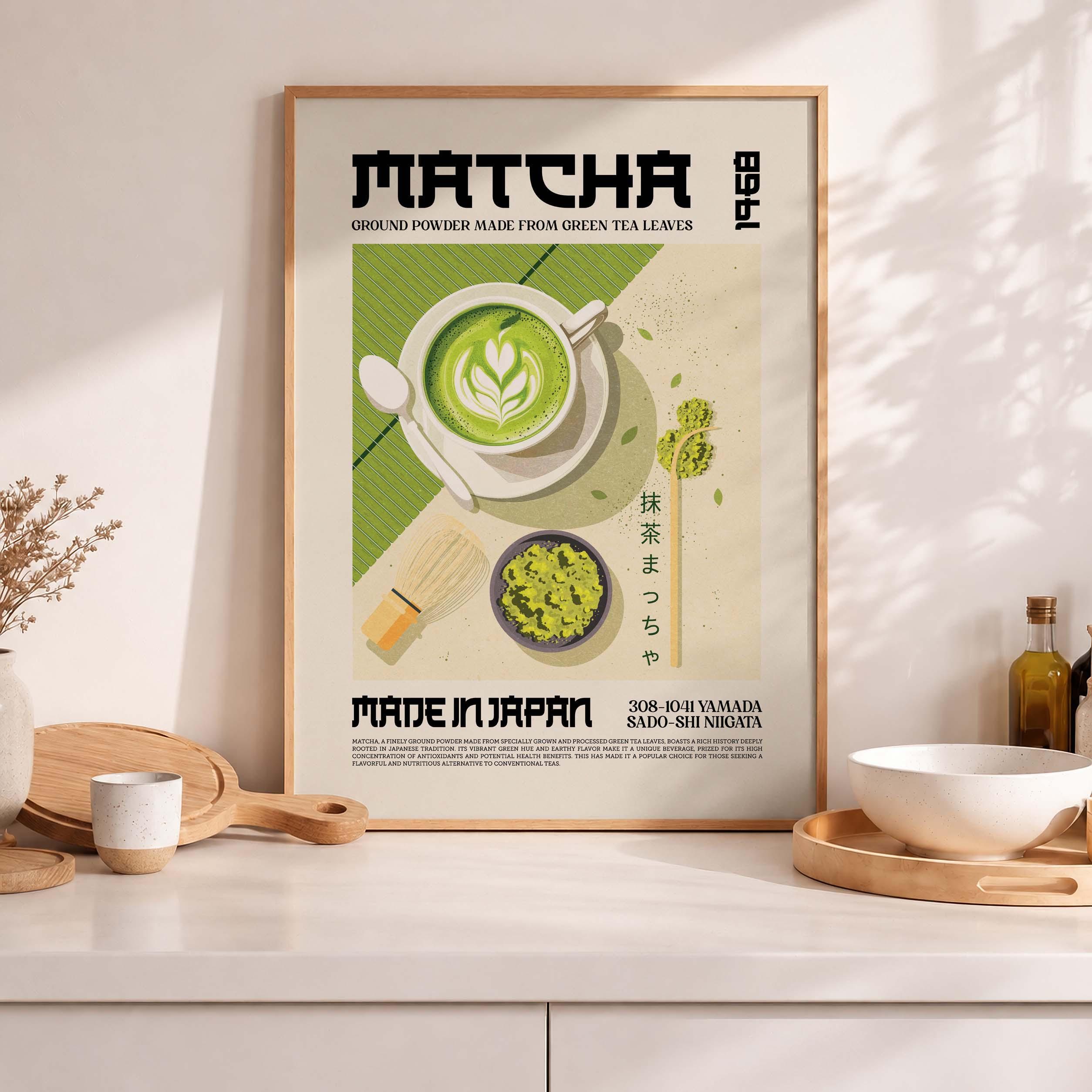 Matcha Tea Art Print, Japanese Zen Decor (digital Download) - Etsy