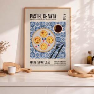 Pastel De Nata Print, Portuguese Tart Art (Digital Download)