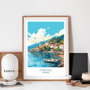 Funchal Portugal Funchal Travel Print Portugal Travel Print Wall Art Funchal Wall Art Portugal Home Décor Funchal Funchal Gift Funchal Art