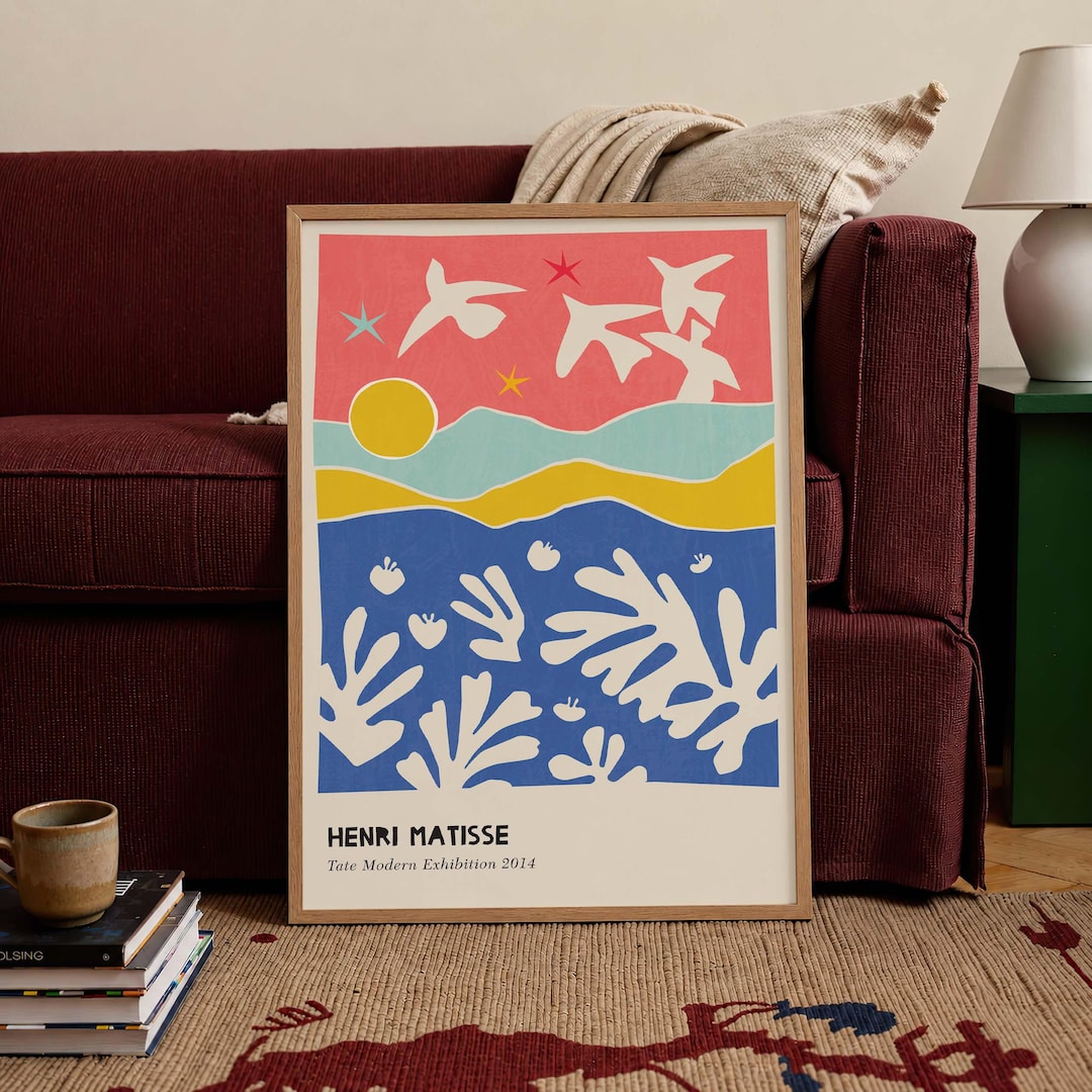 【最新】マティス展　海外ポスター① 4060サイズ Henri Matisse Matisse Cutout Print | Henri Matisse Exhibition Poster (digital