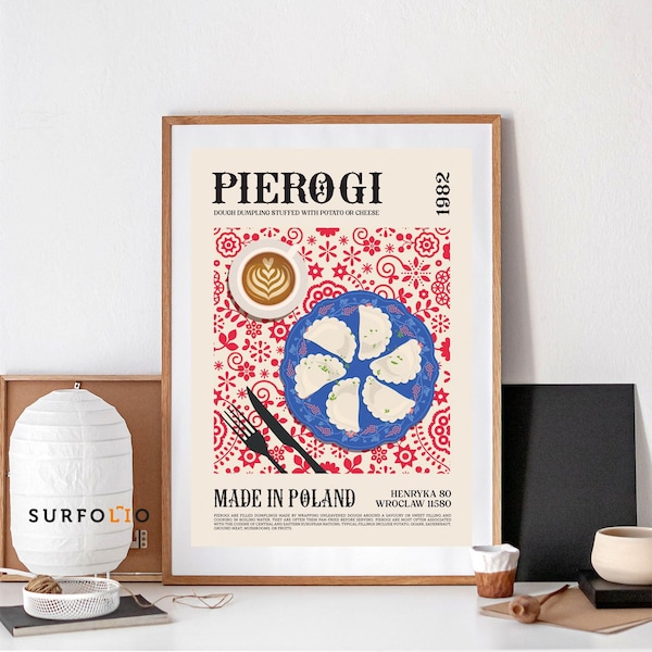 Pierogi Art Print, Pierogi Poster, Pierogi Dumpling, Poland Dumpling, Dumpling Art Print, Dumpling Poster, Potato And Cheese
