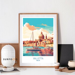 Valletta Malta Valletta Travel Valletta print Home Décor Malta Home Décor Valletta Art Print Valletta Art Print Malta Valletta Wall Print