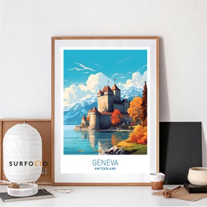Geneva Switzerland Geneva Print Geneva Home Décor Art Print Geneva Geneva Wall Print Geneva Gift Geneva Poster Geneva Artwork Geneva travel