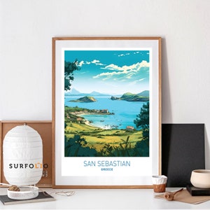 San Sebastian Spain San Sebastian Travel Wall San Sebastian Home San Sebastian Decor San Sebastian San Sebastian Gift Art Lovers Spain