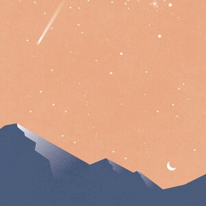 Impressão Boho Montanha Galáxia | Arte Minimalista do Céu (Download Digital) imagem 7