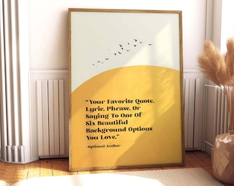 Custom Quote Print Wall Art, Personalised Text Print, Custom Typography Poster Gift, Customized Poster Quote, Personalized Housewarming Gift