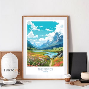 The Fjords Norway The Fjords Travel Fjords Travel Print Travel Print Fjords Fjords Norway Home Fjords Home Décor Norway Home Décor