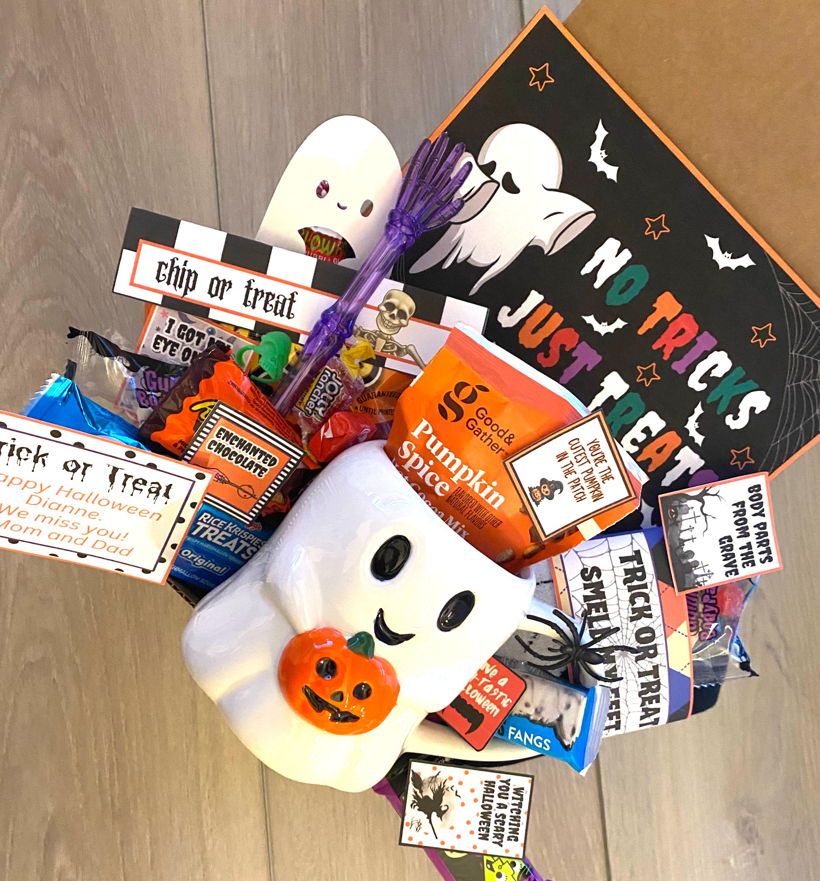 Halloween Care Package: Spooky Basket, College Student Gift Box