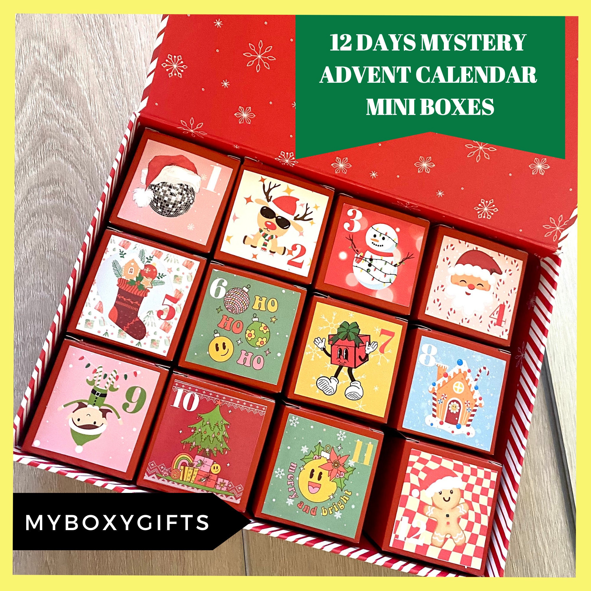 Advent Calendar for College Girls, Christmas Advent Calendar Treat Box,  Mystery Advent Calendar, Christmas Gift for Students, Gift for Women - Etsy