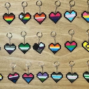 Pride Perler Keychains
