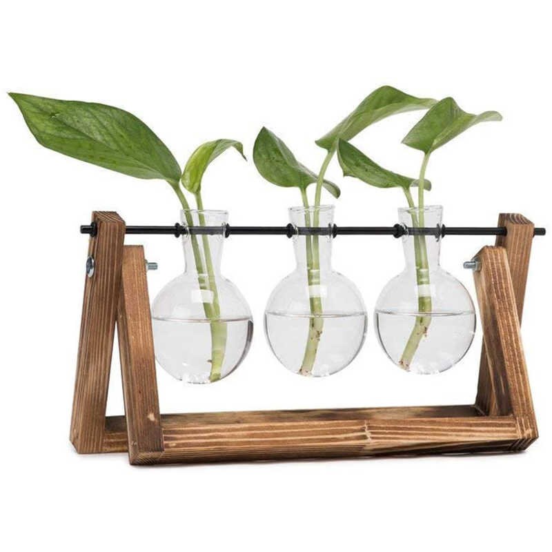 Propagation Station Wood Propagation Stand With Glass Bulbs Etsy