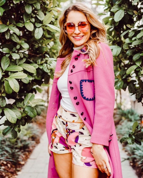 Vintage purple trench coat