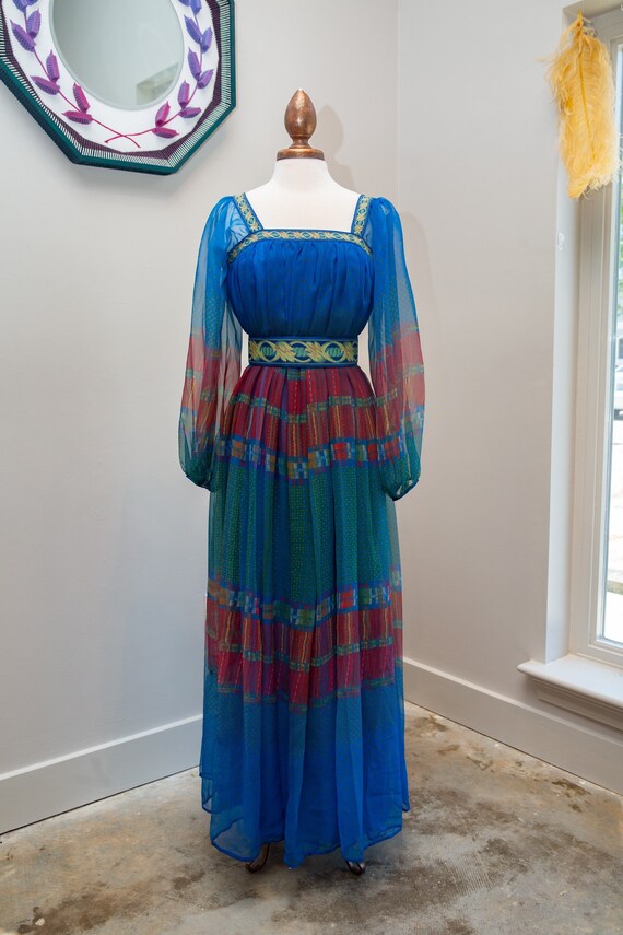 Victor Costa boho maxi dress