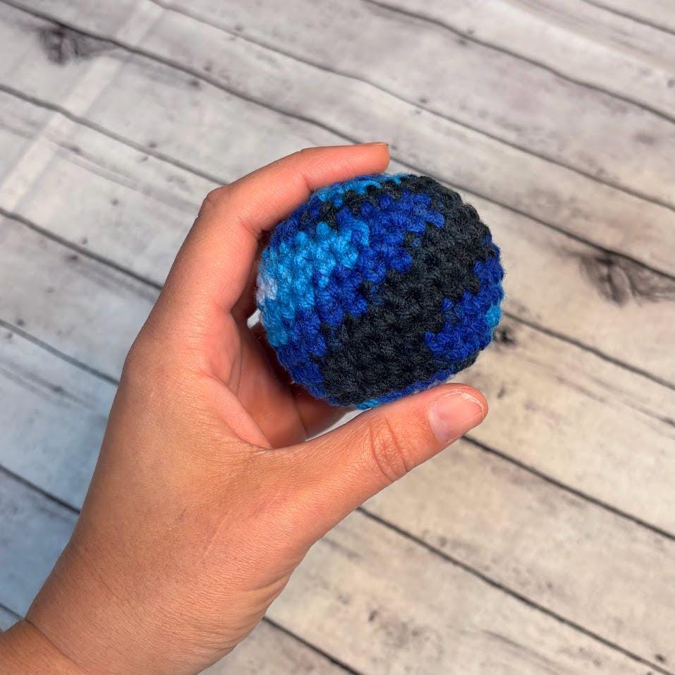 Crochet Hacky Sack Pattern PDF, Beginner Crochet Footbag Pattern ...