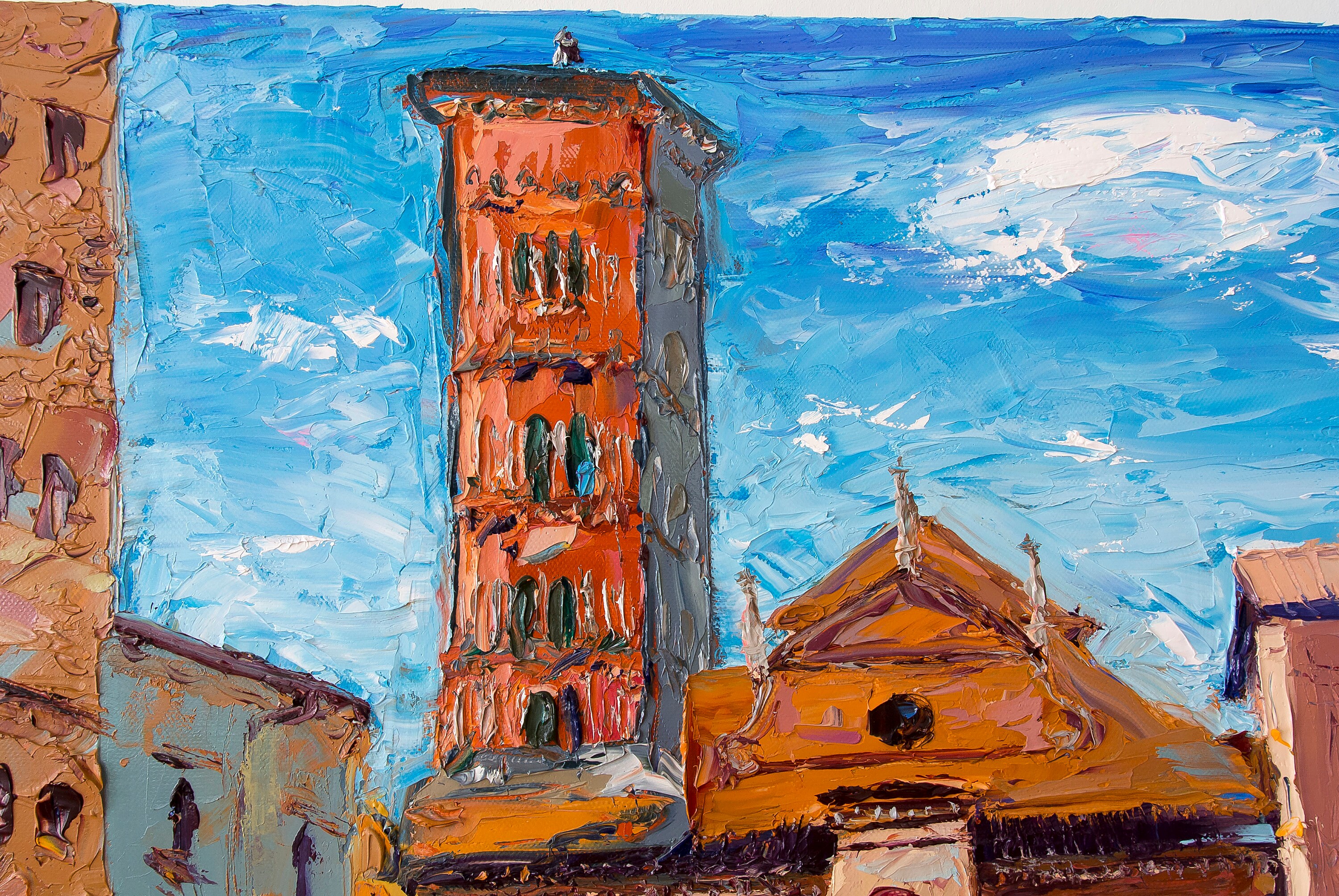 24' Original Italy Oil Painting Large Living Room Wall Etsy