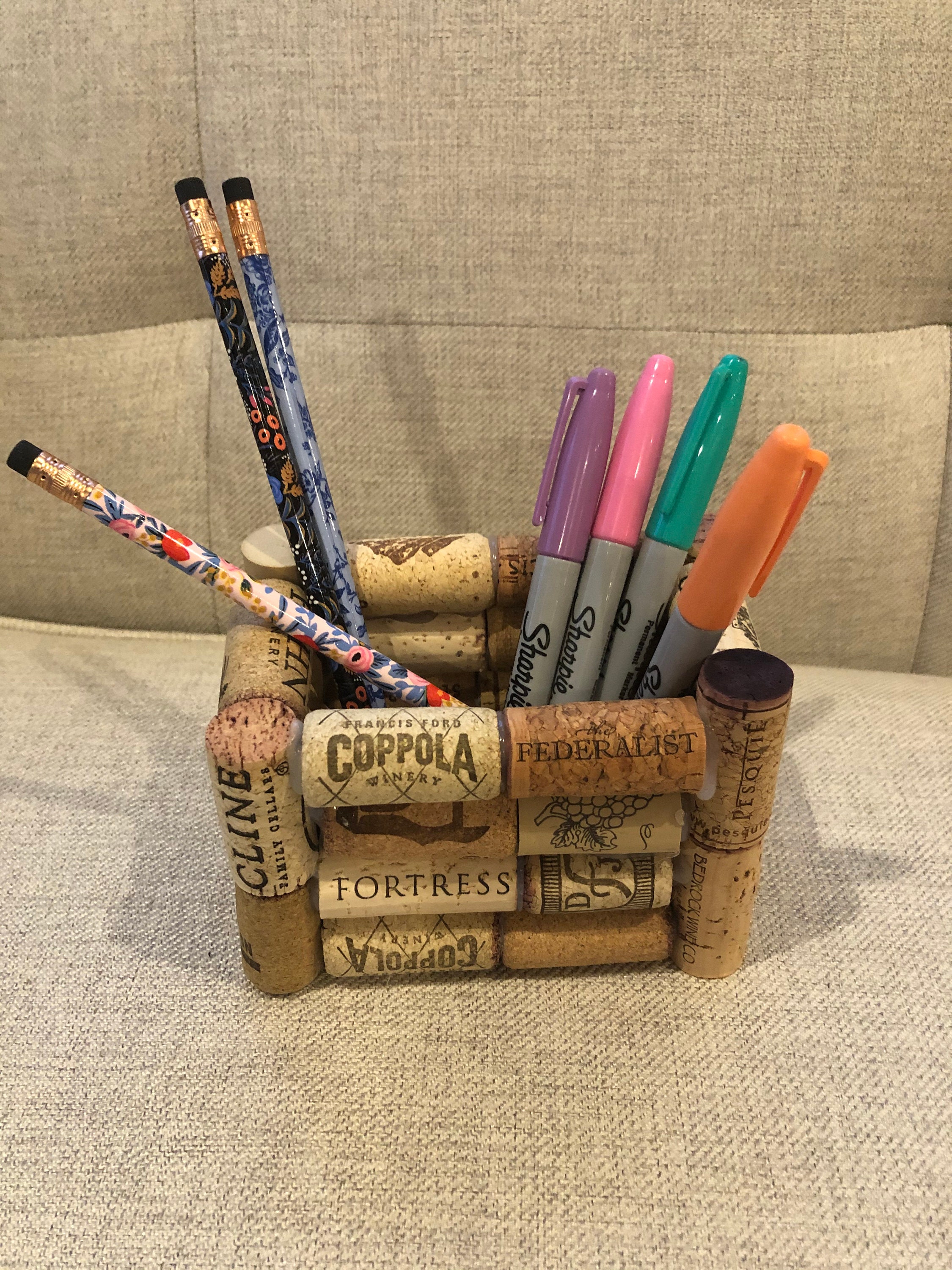 Multi Purpose Cork Desk Accessory Etsy