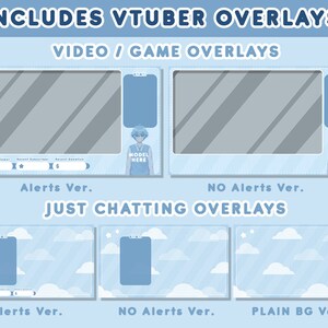 Premade Vtuber Starter Set Live 2d MODEL Twitch Overlays - Etsy Australia